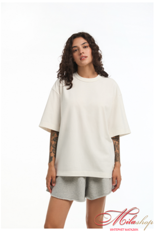 Футболка жіноча оверсайз з бавовни Luna L021R Polina